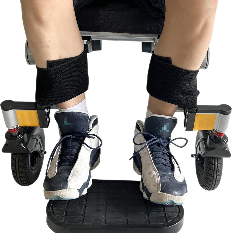 PSNOOK Wheelchair Leg Strap Medical Restraints for Elderly Patient,Wheelchair Seat Belt Restraints Foot Rest Strap Leg Straps for Wheelchair Accessories for Paralysis Parkinson's Legs Spasm (2Pcs) - Image 1
